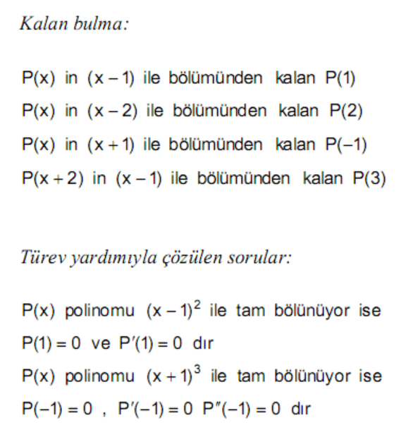 Polinom Formülü